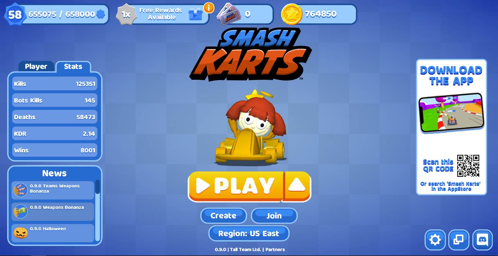 I got 500 wins in Smash Karts!!! 